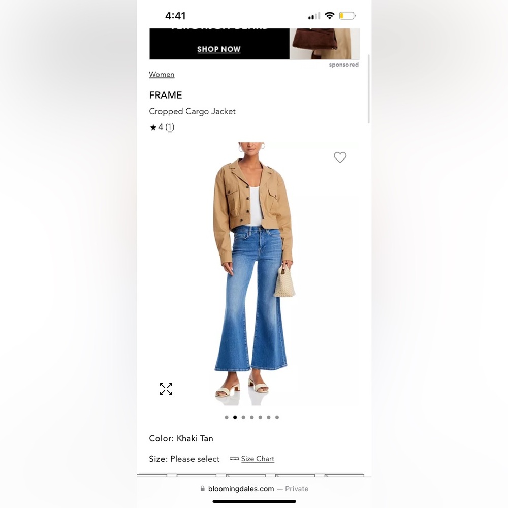 Frame Cropped Utility Jacket - Picture 4 of 4